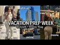PACK AND PREP W ME FOR VACATION glow up shopping packing airport day girls trip