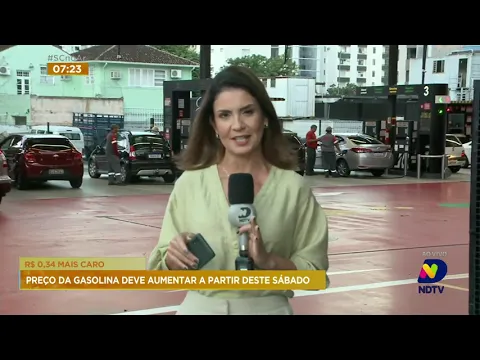 Preço da gasolina deve aumentar a partir deste sábado