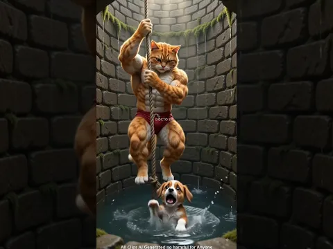 Dad Cat saved his Family from Thieves 🙀 #cat #catsoftiktok #shortsfeed #trendingshorts #viralshorts