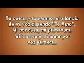 Tu poeta - Alex Campos - letra