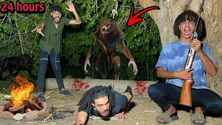 البقاء لمدة 24 ساعه في الغابه بدون طعام حصل شيء غير متوقع 