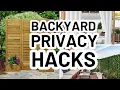 5 INEXPENSIVE BACKYARD PRIVACY IDEAS
