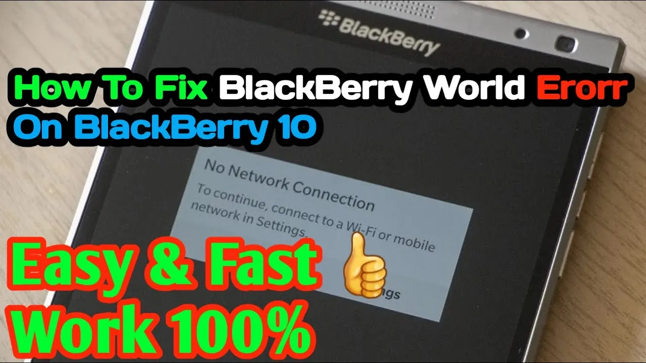 How to repair Blackberry Internet Problem service plan (Wi-Fi). 