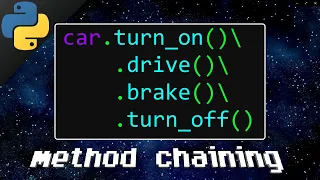 Python method chaining