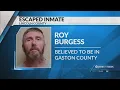 Search underway for escaped Lincolnton inmate believed to be in Gaston County