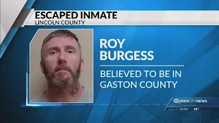 Search underway for escaped Lincolnton inmate believed to be in Gaston County