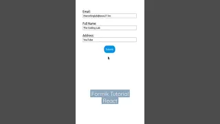 React formik tutorial