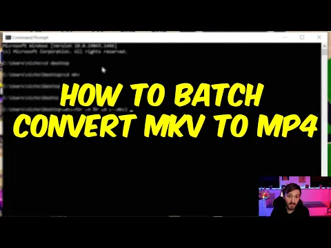Download MP3 How To Batch Convert mkv files to mp4 using FFmpeg - Step by Step Tutorial
