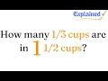 How many cups are in 1 cups