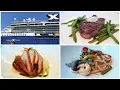 Celebrity Cruises Food Lunch Menus at Main Dining Room Spa Cafe 4K