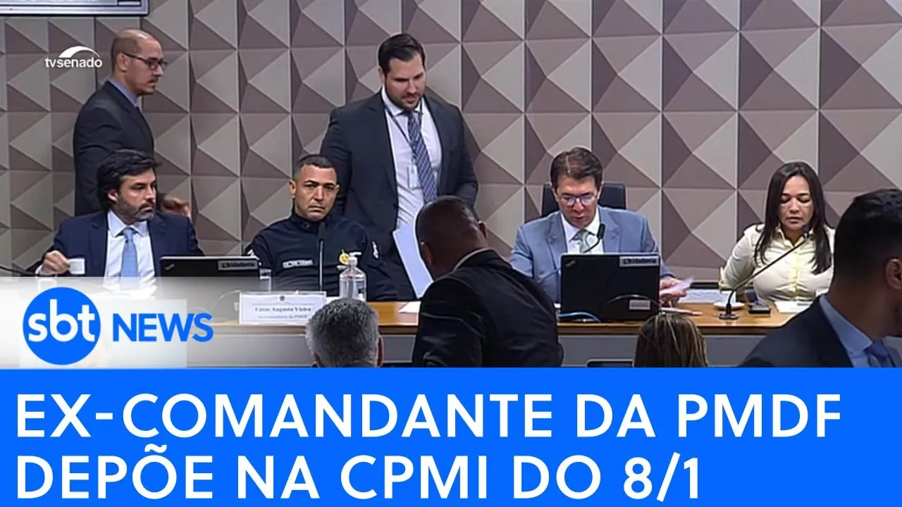 ???? AO VIVO: Ex-comandante da PMDF Fábio Augusto Vieira depõe na CPMI do 8/1
