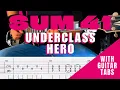 Lagu Sum 41- Underclass Hero Cover (Guitar Tabs On Screen)
