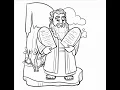 Lent 3 Craft- Ten Commandments coloring page