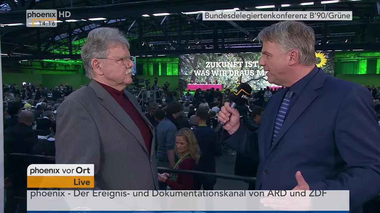 Prof. Oskar Niedermayer im Interview auf der B'90/Grüne-Bundesdelegiertenkonferenz am 25.11.17