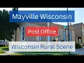 Mayville Wisconsin Post Office Building and Mural