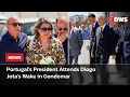 Download Lagu Portugal's President Attends Diogo Jota's Wake in Gondomar | Liverpool Star Dies at 28 | AD1E
