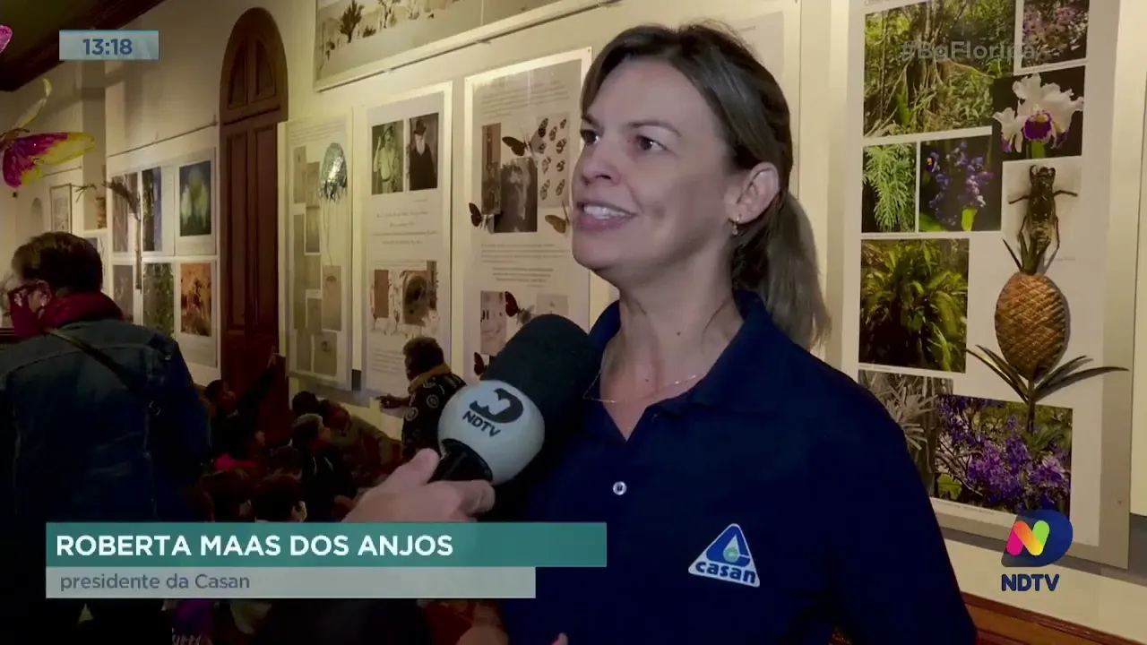 Alunos da rede pública de Florianópolis visitam exposição do Fritz Muller