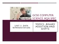 GCSE Computer Science AQA unit 3 Binary Addition and Binary Shifts