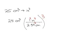 How to Convert Squared or Cubed Units