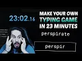 Make Your Own Typing Game in 23 Minutes GameMaker Studio 2 Speedrun