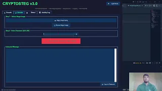CryptoSteg v3 0 AES-256 Encryption LSB Steganography Tool Python Project Demo