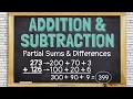 Adding and Subtracting with Partial Sums and Differences