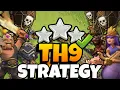 The BEST TH9 Attack Strategy Easy 3 Stars Every Time