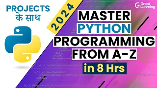 Learn Python for Beginners in Hindi in 2024 start Python Programming Today in 8 hours