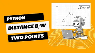 Calculate Distance between two points in Python Python Tutorials