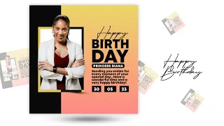 how to create birthday flyer design in pixellab pixellab tutorial 2023 jhex graphics 