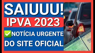 VAI ACABAR: FALTAM POUCO MAIS DE 24H! FIM DO PRAZO IPVA 2023