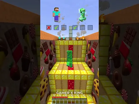 Herobrine vs Creeper Minecraft! Who Will Pass All the Different Minecraft Challenges?.. #shorts