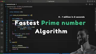 THE FASTEST PRIME NUMBER ALGORITHM Sieve of Eratosthenes