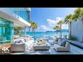 Lagu Sweet Morning Jazz at the Beach Villa Ambience ~ Happy Bossa Nova Jazz \u0026 Ocean Waves for Work, Study