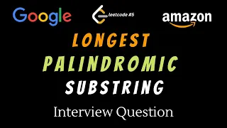 Longest Palindromic SubString - LEETCODE PYTHON