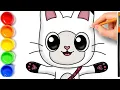 How to Draw Pandy Paws From Gabby s Dollhouse Gabby s Dollhouse Coloring Pages