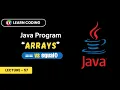 Java Arrays Comparison Vs equals Learn Coding
