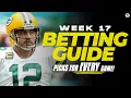 NFL Week 17 Betting Guide EXPERT Picks for EVERY Game CBS Sports