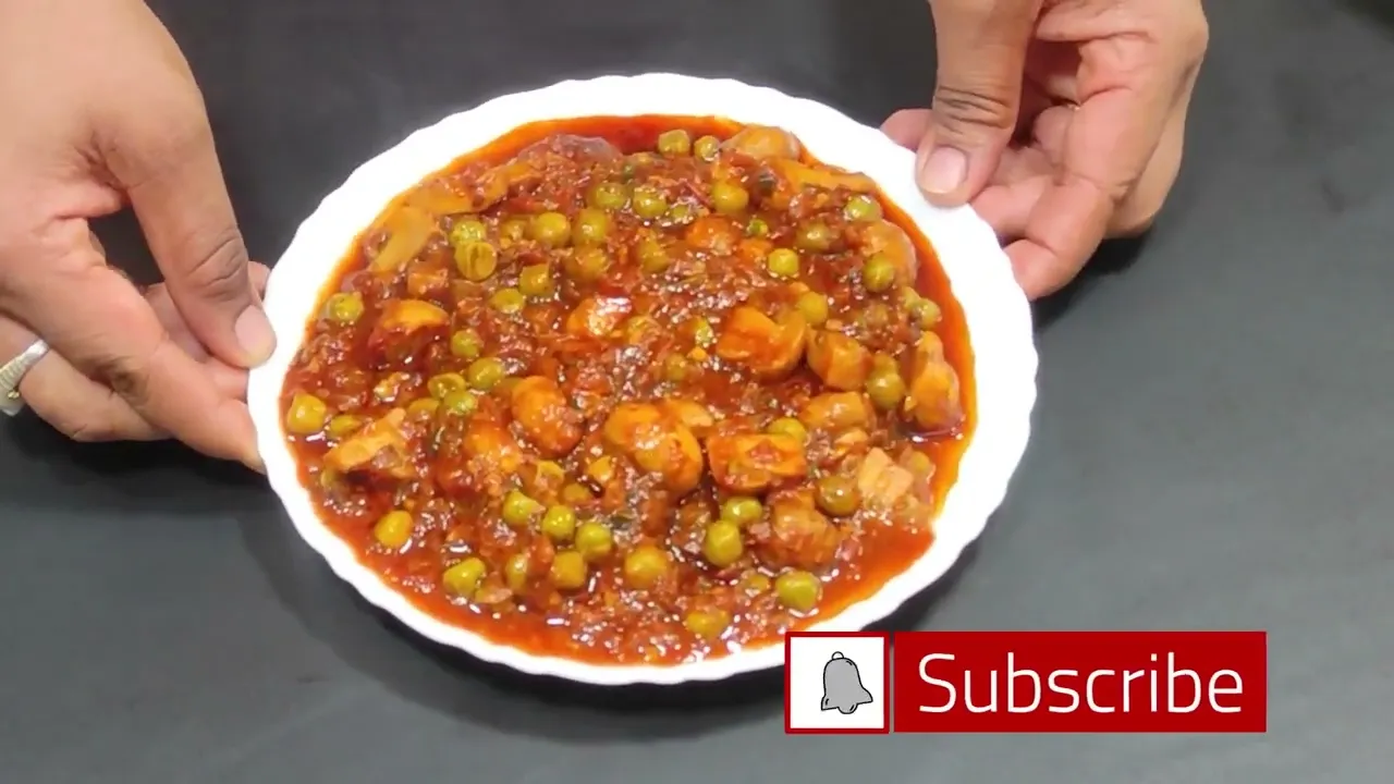             Matar Mushroom Recipe   How to make Matar Mushroom