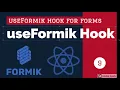 React Formik Using useFormik Hook