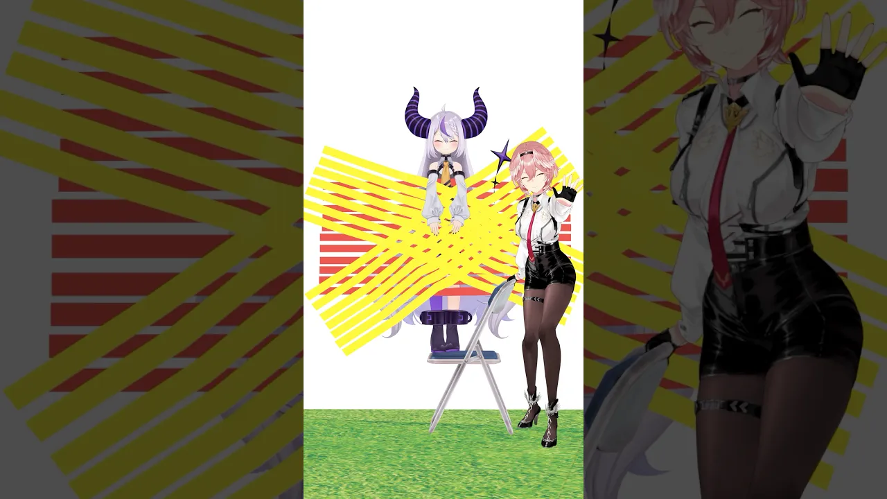 人間を支えるテープの量は？#shorts #vtuber 【ラプラス・ダークネス/ホロライブ】