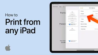 How To Print from iPad - Tutorial