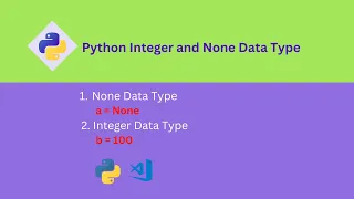 Python Integer and None data type explaination