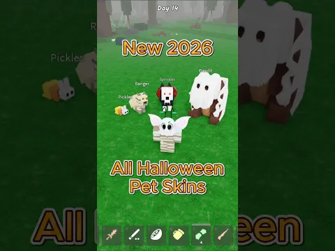 All New Halloween Pet Skins 🎃 99 nights in the forest #99nightintheforest #99nights #roblox