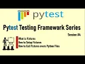 Pytest Fixtures How to use fixtures in Pytest Pytest Framework Tutorial