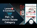 Laravel 8 E-Commerce - Admin Delete Category