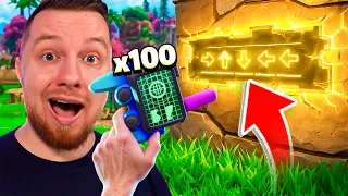 Użyłem 100 LOKALIZAOTÓW CHEATÓW i stało się to... w Fortnite
