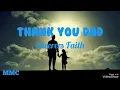 Download Lagu Thank You Dad ( lyrics ) - Cheerers Faith