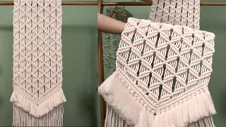 Create A Stunning Macrame Table Runner Easy to Follow DIY Macrame Tutorial