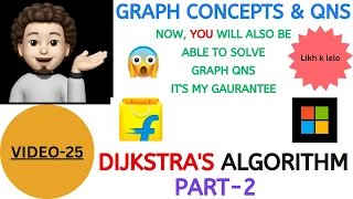 Dijkstra s Algorithm PART-2 Microsoft Graph Concepts Qns - 25 Explanation Coding
